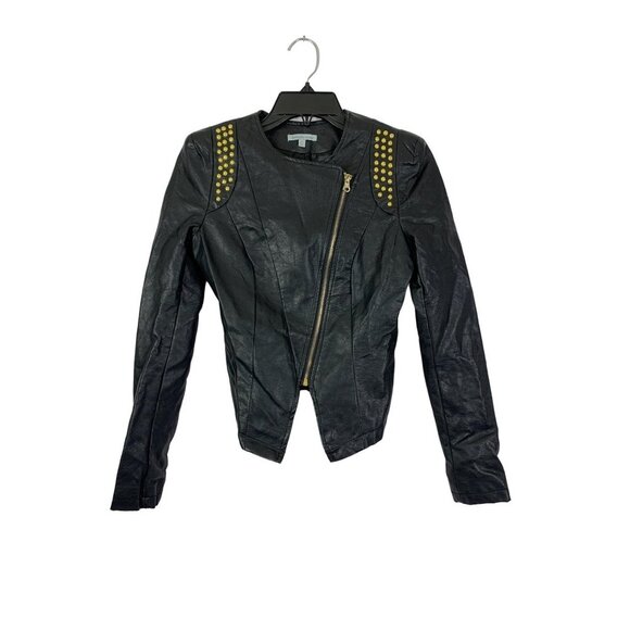 Charlotte Russe Jackets & Blazers - Charlotte Russe Women's Black & Gold Crop Jacket